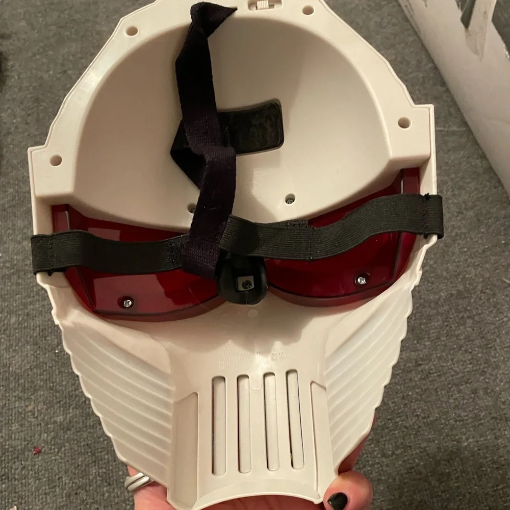 White and Brown Sci-Fi Mask